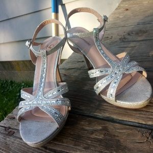 Silver Sparkly Heels